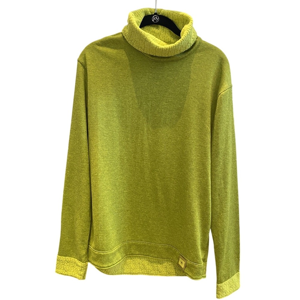 Wedze 2Warm Decathlon Men L Top Base Layer Ski Snow Green Reversible Gorpcore